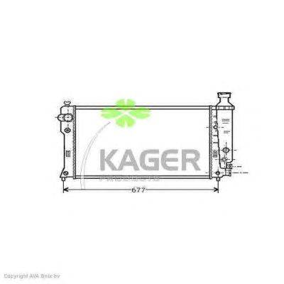 Радиатор, охлаждение двигателя KAGER 31-1445