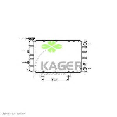 Радиатор, охлаждение двигателя KAGER 31-1486