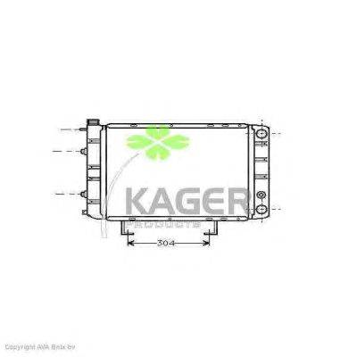 Радиатор, охлаждение двигателя KAGER 31-1487