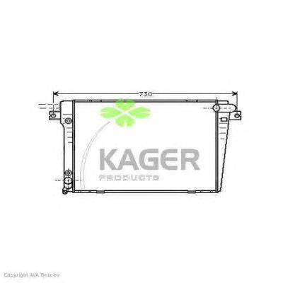 Радиатор, охлаждение двигателя KAGER 31-1508
