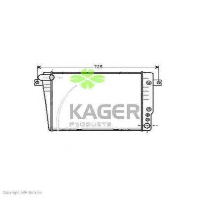 Радиатор, охлаждение двигателя KAGER 31-1513