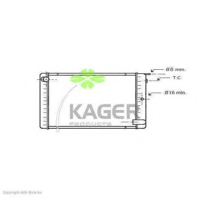 Радиатор, охлаждение двигателя KAGER 31-1559