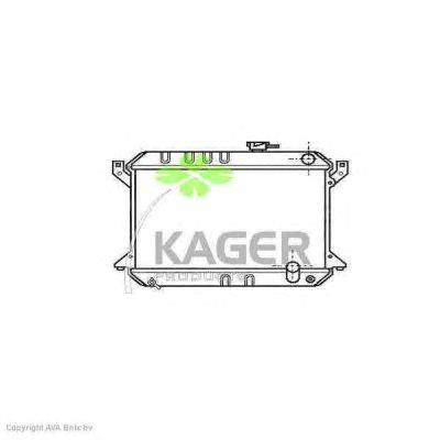 Радиатор, охлаждение двигателя KAGER 31-1657