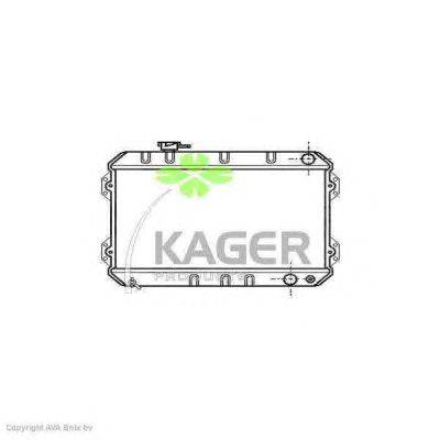 Радиатор, охлаждение двигателя KAGER 311658