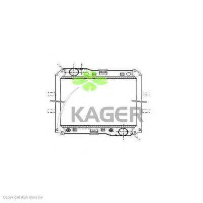 Радиатор, охлаждение двигателя KAGER 311786
