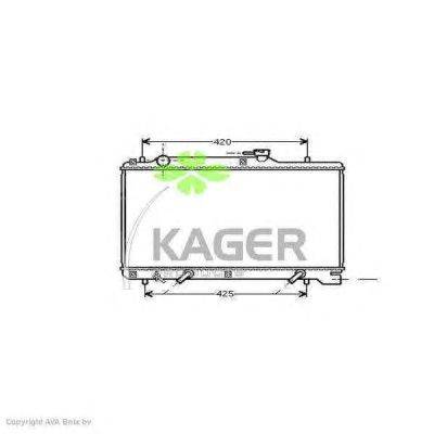 Радиатор, охлаждение двигателя KAGER 311793