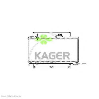 Радиатор, охлаждение двигателя KAGER 31-1795