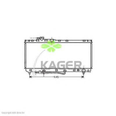 Радиатор, охлаждение двигателя KAGER 31-1941