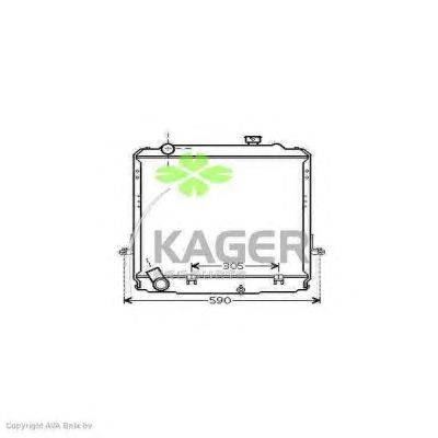 Радиатор, охлаждение двигателя KAGER 31-2178