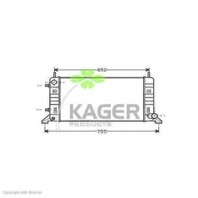 Радиатор, охлаждение двигателя KAGER 31-2215