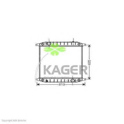 Радиатор, охлаждение двигателя KAGER 31-2229