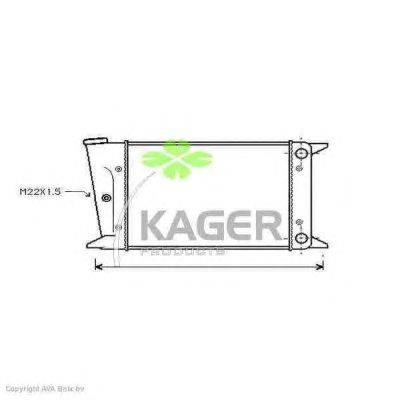 Радиатор, охлаждение двигателя KAGER 31-2312