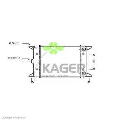 Радиатор, охлаждение двигателя KAGER 31-2316