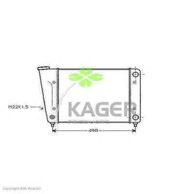 Радиатор, охлаждение двигателя KAGER 31-2319