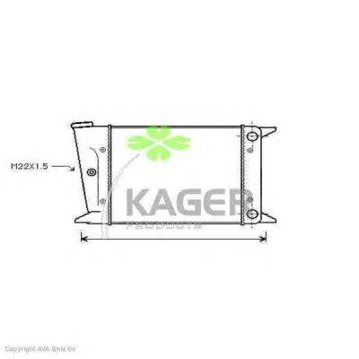 Радиатор, охлаждение двигателя KAGER 31-2320