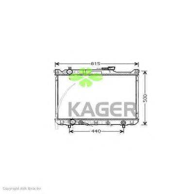 Радиатор, охлаждение двигателя KAGER 31-2349