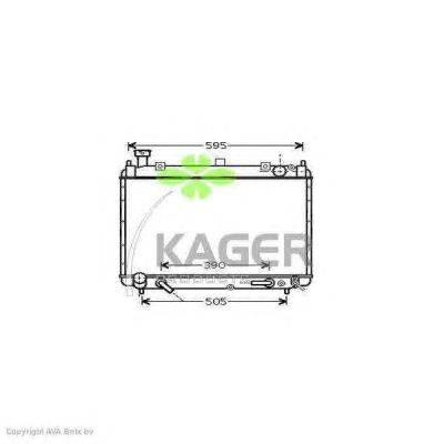 Радиатор, охлаждение двигателя KAGER 312373