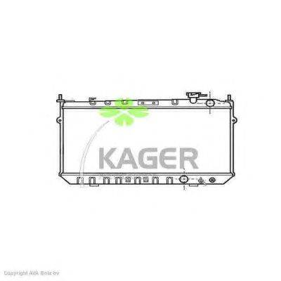Радиатор, охлаждение двигателя KAGER 312405