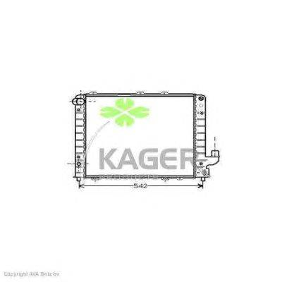 Радиатор, охлаждение двигателя KAGER 312450