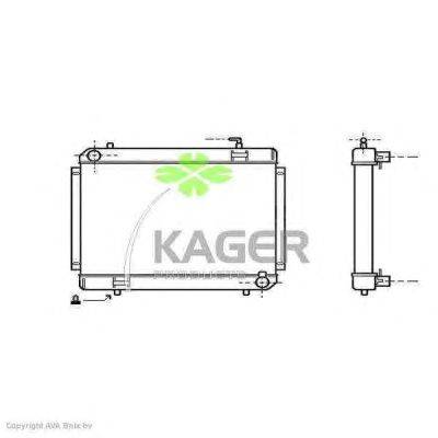Радиатор, охлаждение двигателя KAGER 312509