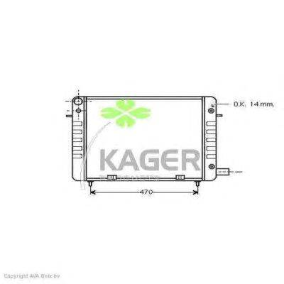 Радиатор, охлаждение двигателя KAGER 31-2746