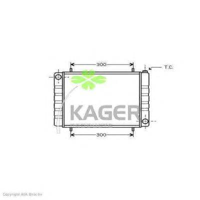 Радиатор, охлаждение двигателя KAGER 312936