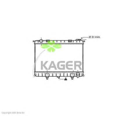 Радиатор, охлаждение двигателя KAGER 313003