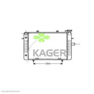 Радиатор, охлаждение двигателя KAGER 313025