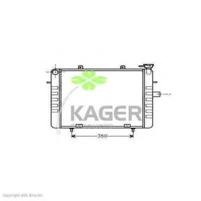 Радиатор, охлаждение двигателя KAGER 31-3027