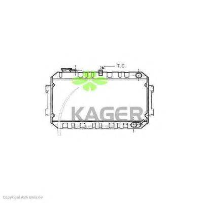 Радиатор, охлаждение двигателя KAGER 313094