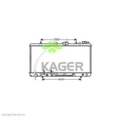 Радиатор, охлаждение двигателя KAGER 31-3148