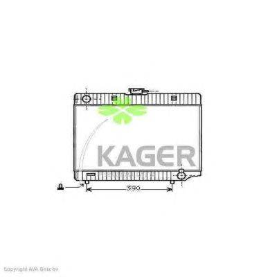 Радиатор, охлаждение двигателя KAGER 31-3540