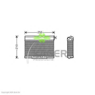 Теплообменник, отопление салона KAGER 32-0247
