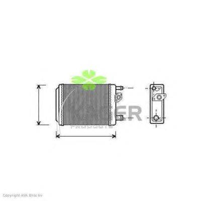 Теплообменник, отопление салона KAGER 32-0346