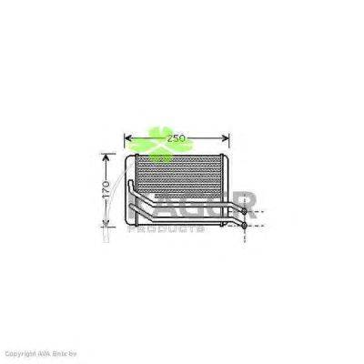 Теплообменник, отопление салона KAGER 32-0364