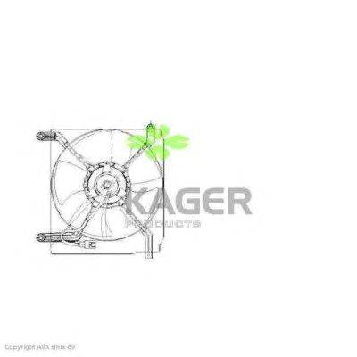Вентилятор, охлаждение двигателя KAGER 32-2091