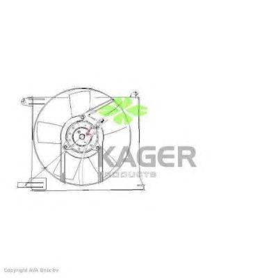 Вентилятор, охлаждение двигателя KAGER 322278