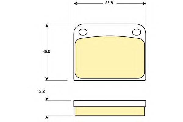 Комплект тормозных колодок, дисковый тормоз GIRLING 20401