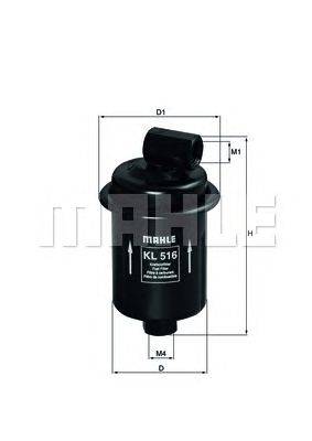 Топливный фильтр MAHLE ORIGINAL KL 516