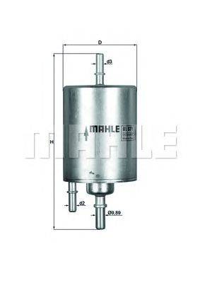 Топливный фильтр MAHLE ORIGINAL KL571