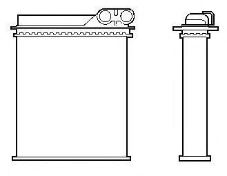 Теплообменник, отопление салона J. DEUS RA2230000