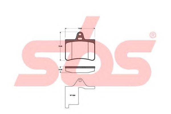 Комплект тормозных колодок, дисковый тормоз sbs 1501221946