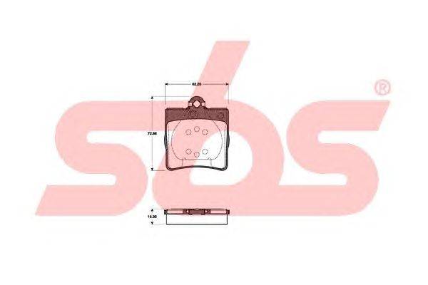 Комплект тормозных колодок, дисковый тормоз sbs 1501223335