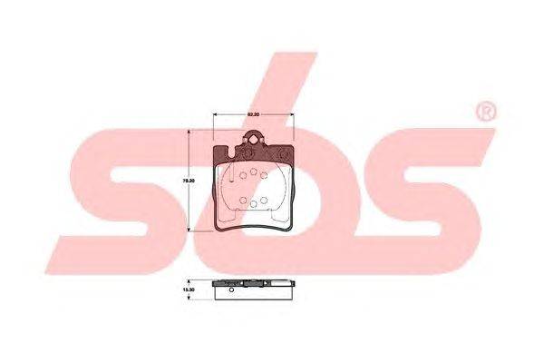 Комплект тормозных колодок, дисковый тормоз sbs 1501223339