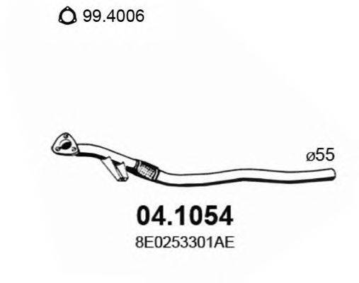 Труба выхлопного газа ASSO 04.1054