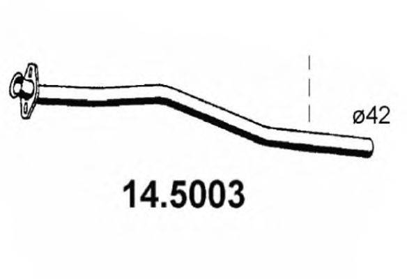 Труба выхлопного газа ASSO 145003