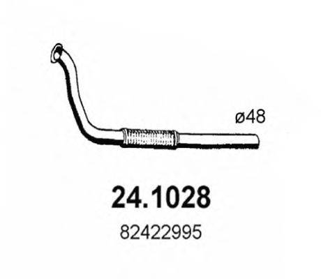 Труба выхлопного газа ASSO 24.1028