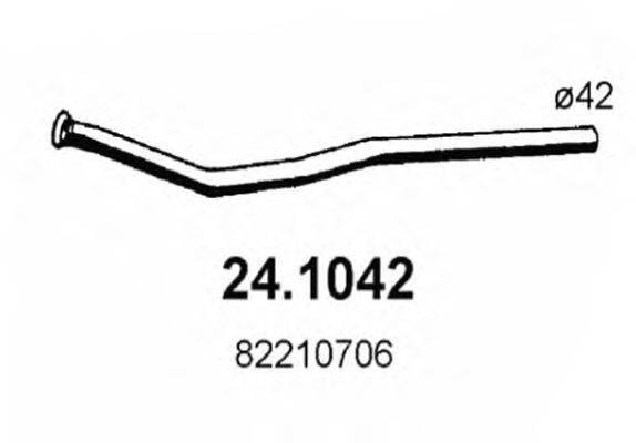 Труба выхлопного газа ASSO 241042