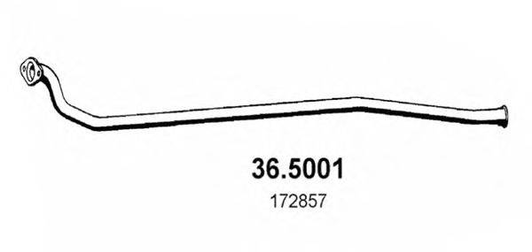 Труба выхлопного газа ASSO 36.5001