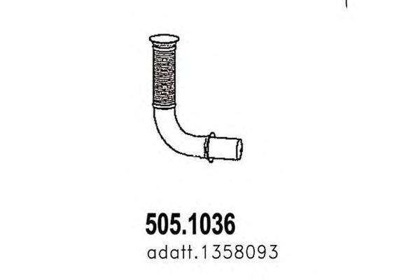 Труба выхлопного газа ASSO 505.1036